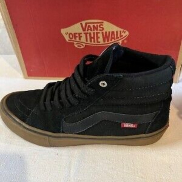 Vans Black and Brown High-Top Sneakers - Picture 4 of 4
